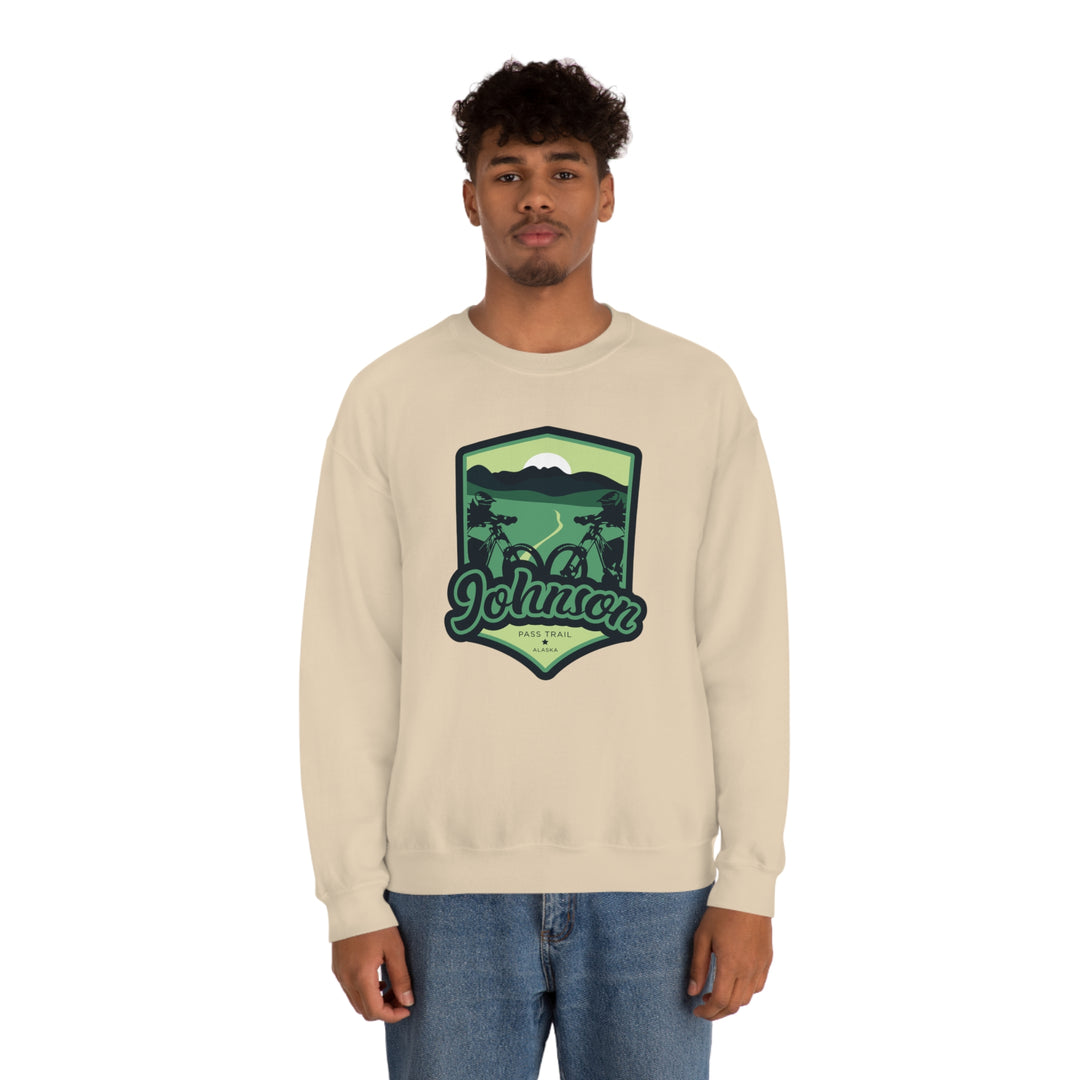 Johnson Pass Trail - Alaska Unisex Heavy Blend Crewneck Sweatshirt