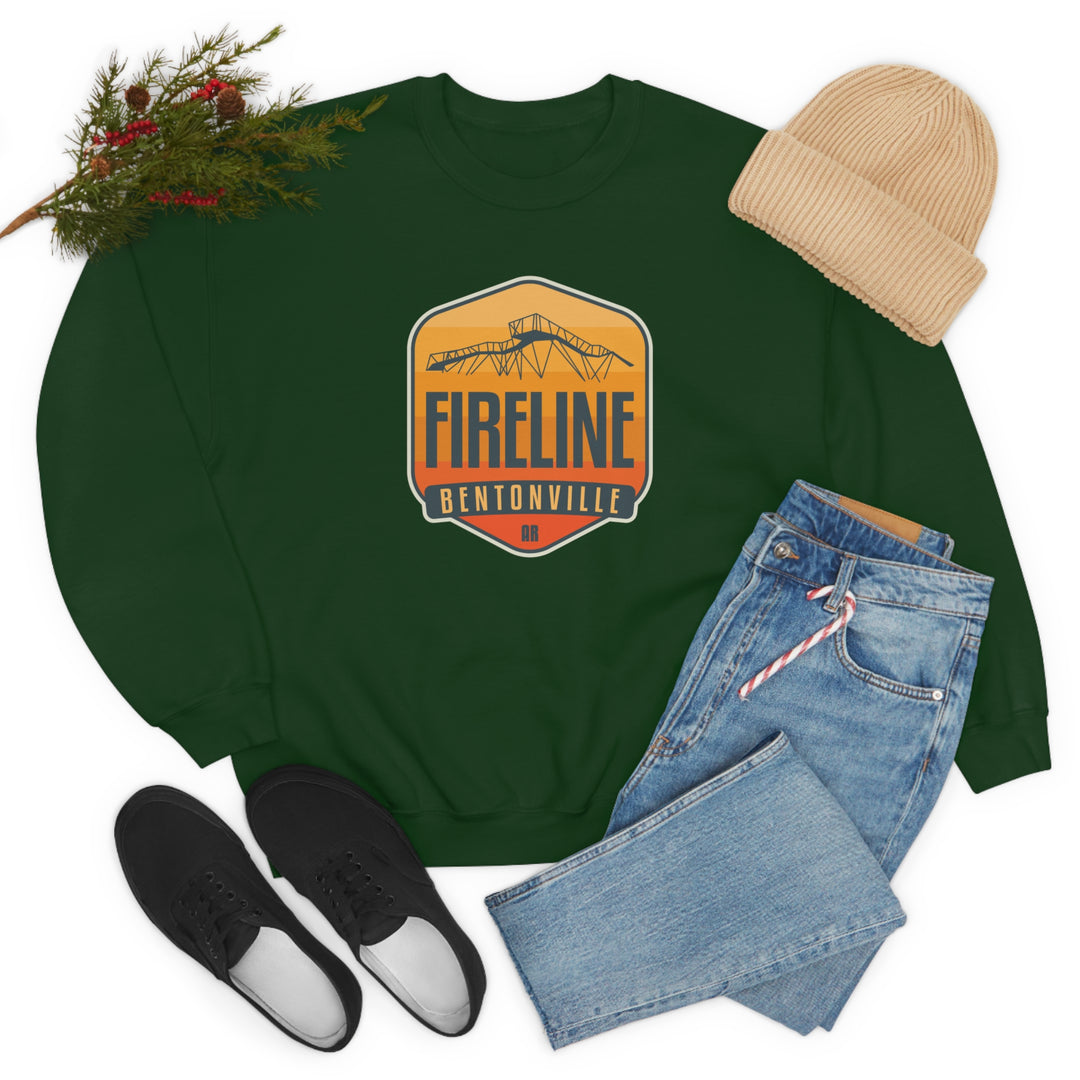 Fireline - Bentonville, Arkansas Unisex Heavy Blend Crewneck Sweatshirt