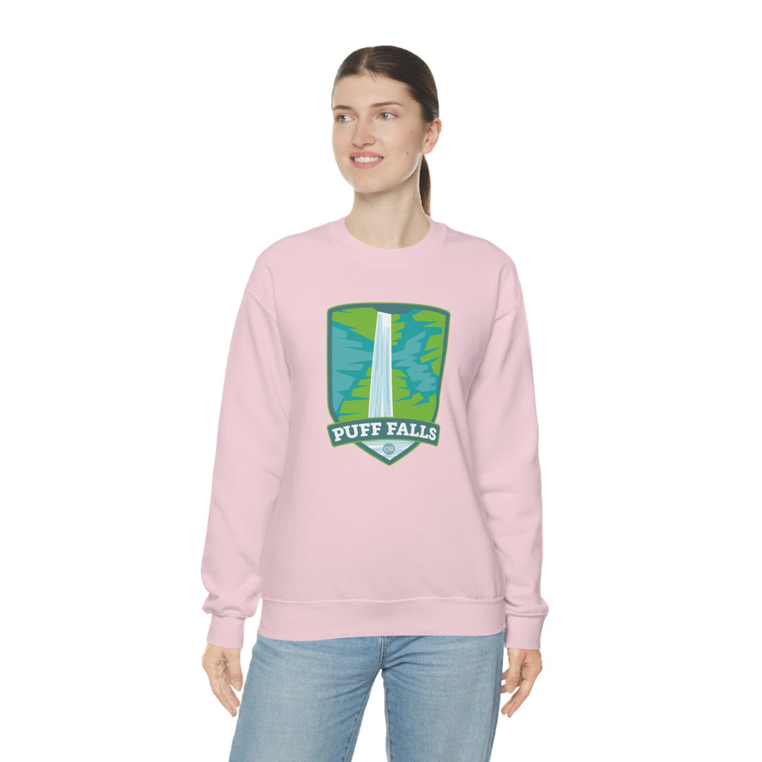 Puff Falls - Oregon Unisex Heavy Blend Crewneck Sweatshirt