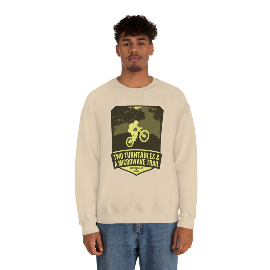 Two Turntables and a Microwave Trail - Mount Hood Village, OR Unisex Heavy Blend Crewneck Sweatshirt