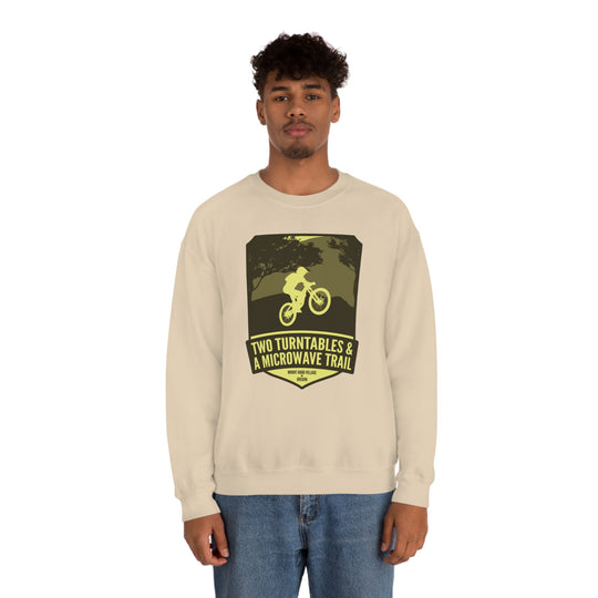 Two Turntables and a Microwave Trail - Mount Hood Village, OR Unisex Heavy Blend Crewneck Sweatshirt