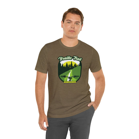 Braille Trail - Day Valley, CA Unisex Tee Shirt