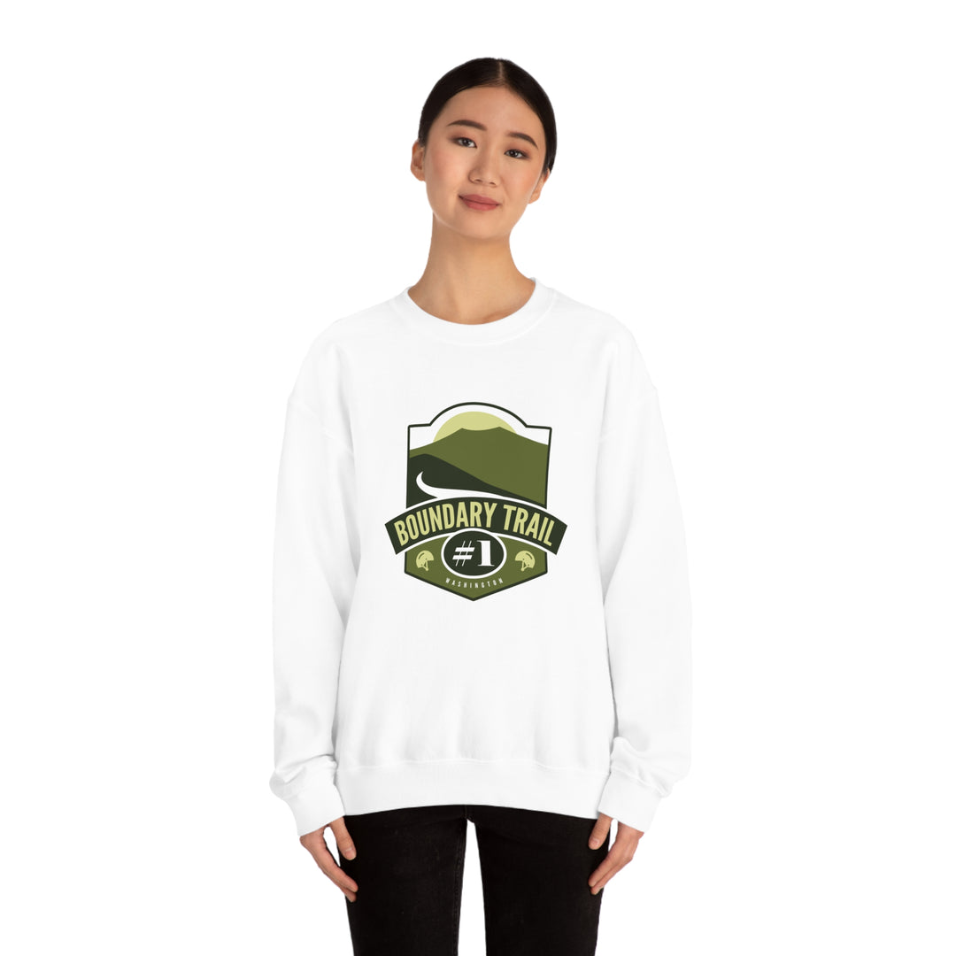 Boundary Trail #1 - Washington Unisex Heavy Blend Crewneck Sweatshirt