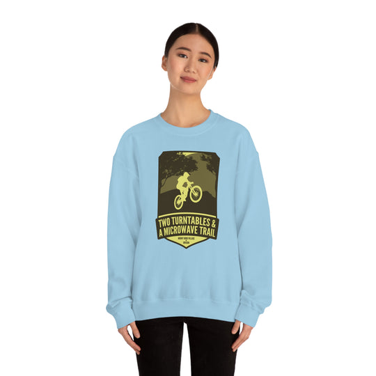 Two Turntables and a Microwave Trail - Mount Hood Village, OR Unisex Heavy Blend Crewneck Sweatshirt