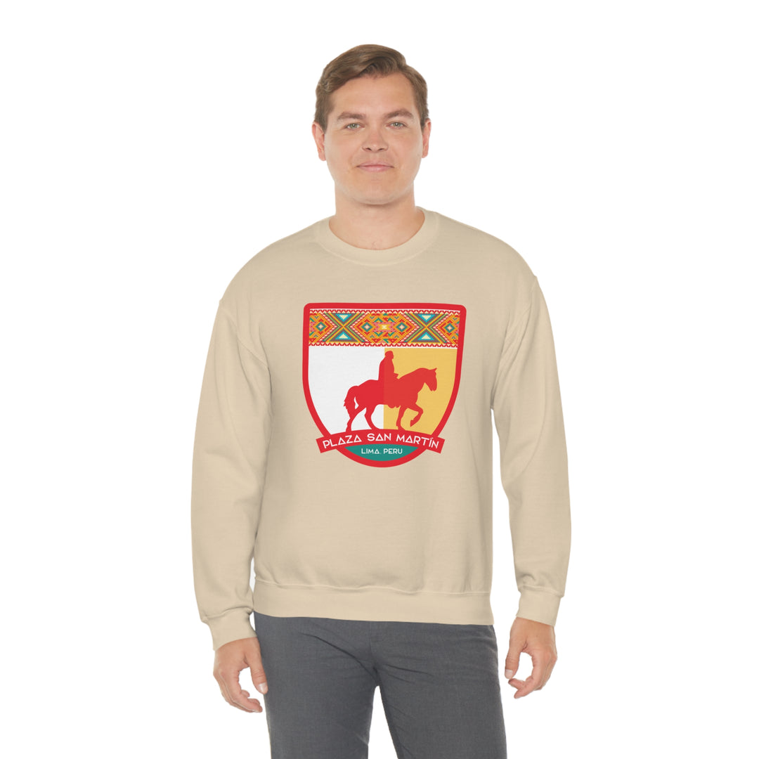 Plaza San Martín - Lima, Peru Unisex Heavy Blend Crewneck Sweatshirt