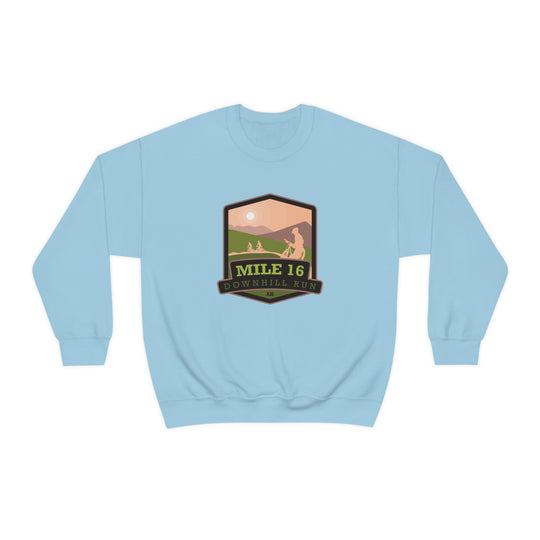 Mile 16 Downhill Run - Alaska Unisex Heavy Blend Crewneck Sweatshirt