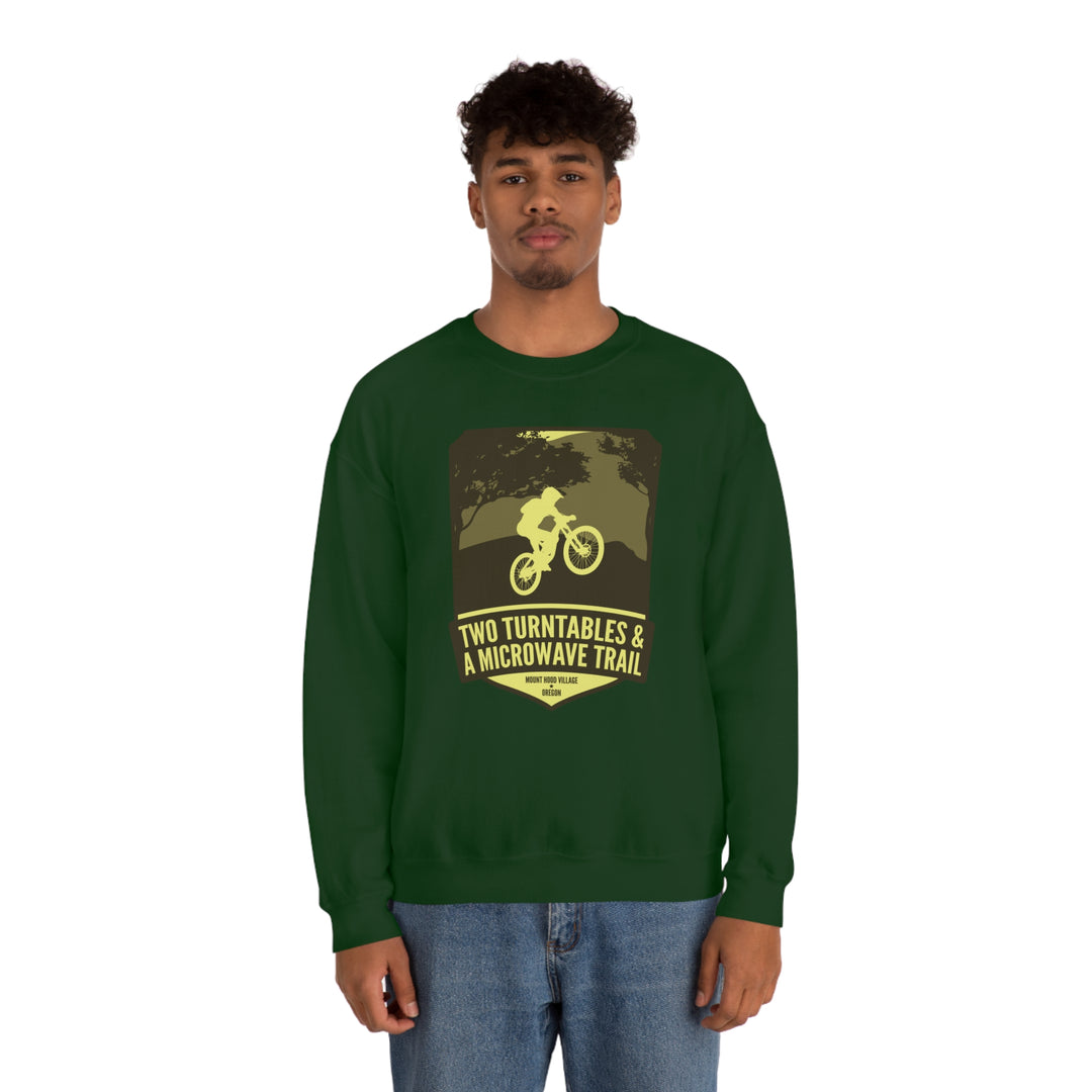 Two Turntables and a Microwave Trail - Mount Hood Village, OR Unisex Heavy Blend Crewneck Sweatshirt