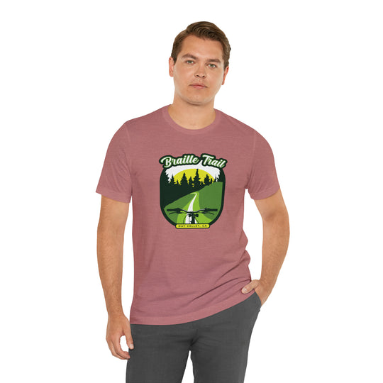 Braille Trail - Day Valley, CA Unisex Tee Shirt