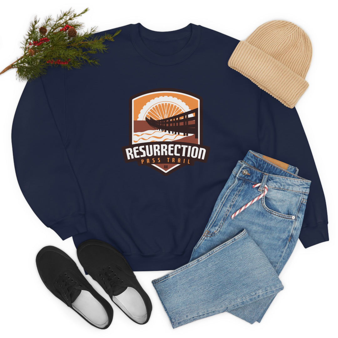 Resurrection Pass Trail - Alaska Unisex Heavy Blend Crewneck Sweatshirt