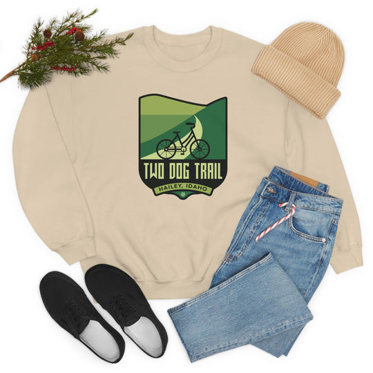 Two Dog Trail - Hailey, Idaho Unisex Heavy Blend Crewneck Sweatshirt