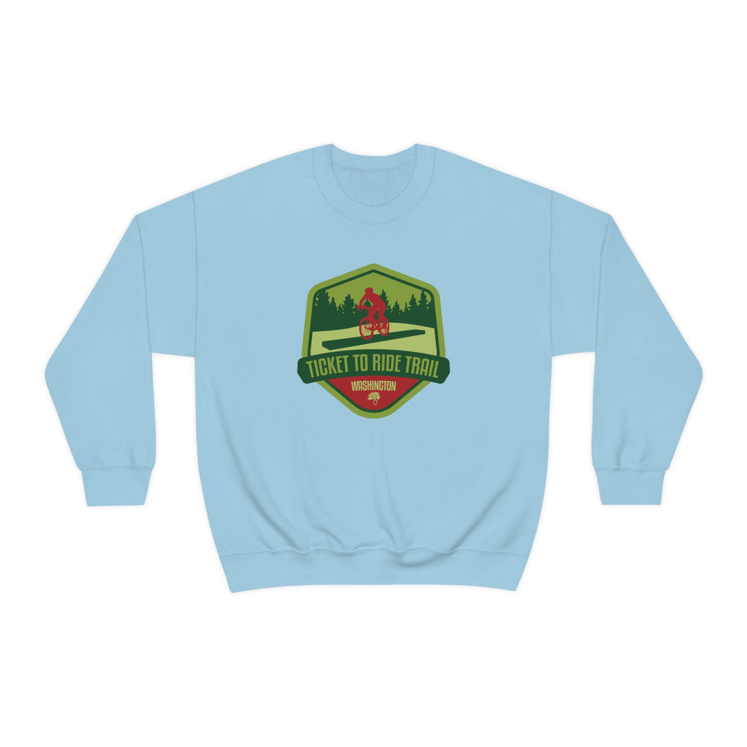 Ticket to Ride Trail - Washington State Unisex Heavy Blend Crewneck Sweatshirt