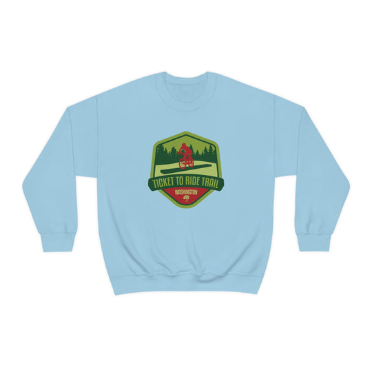 Ticket to Ride Trail - Washington State Unisex Heavy Blend Crewneck Sweatshirt