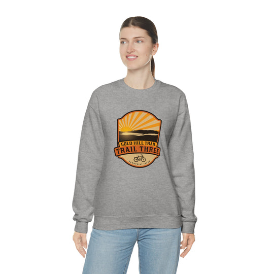 Gold Hill Trail (Trail 3) - Sandpoint, Idaho Unisex Heavy Blend Crewneck Sweatshirt