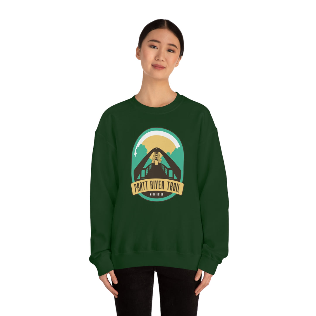 Pratt River Trail - Washington Unisex Heavy Blend Crewneck Sweatshirt