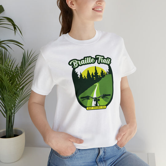 Braille Trail - Day Valley, CA Unisex Tee Shirt