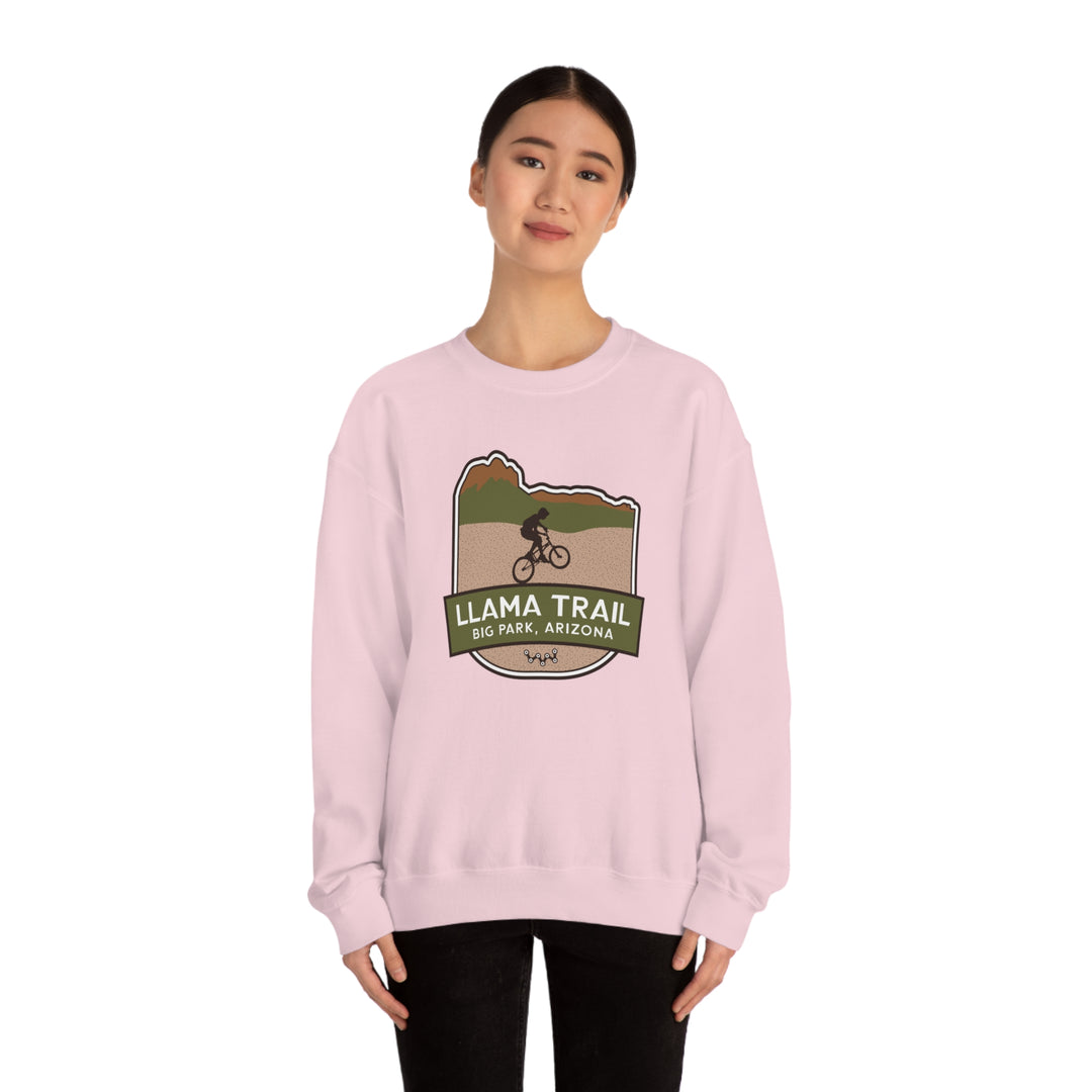 Llama Trail - Big Park, Arizona Unisex Heavy Blend Crewneck Sweatshirt