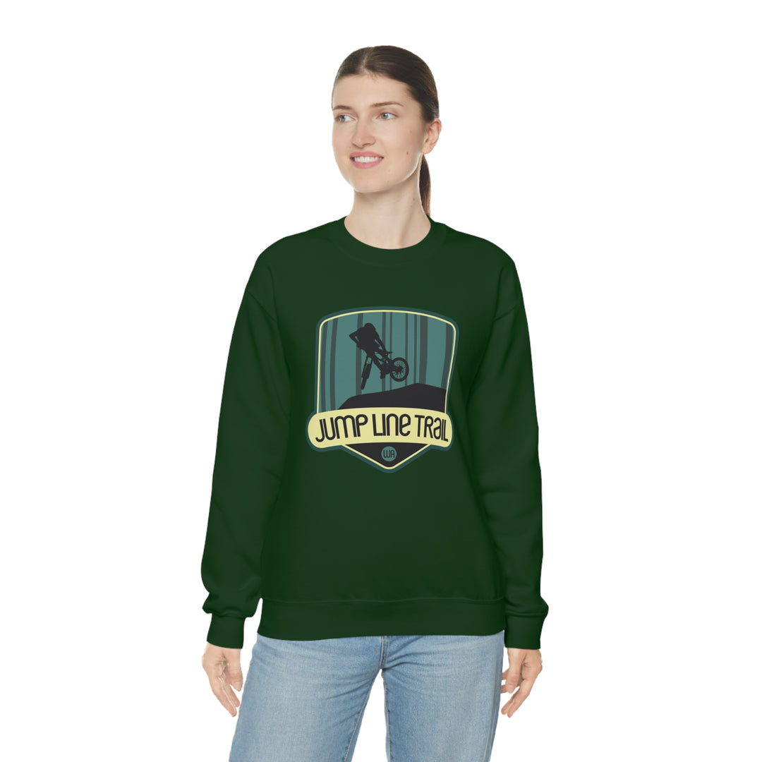 Jump Line Trail - Washington Unisex Heavy Blend Crewneck Sweatshirt