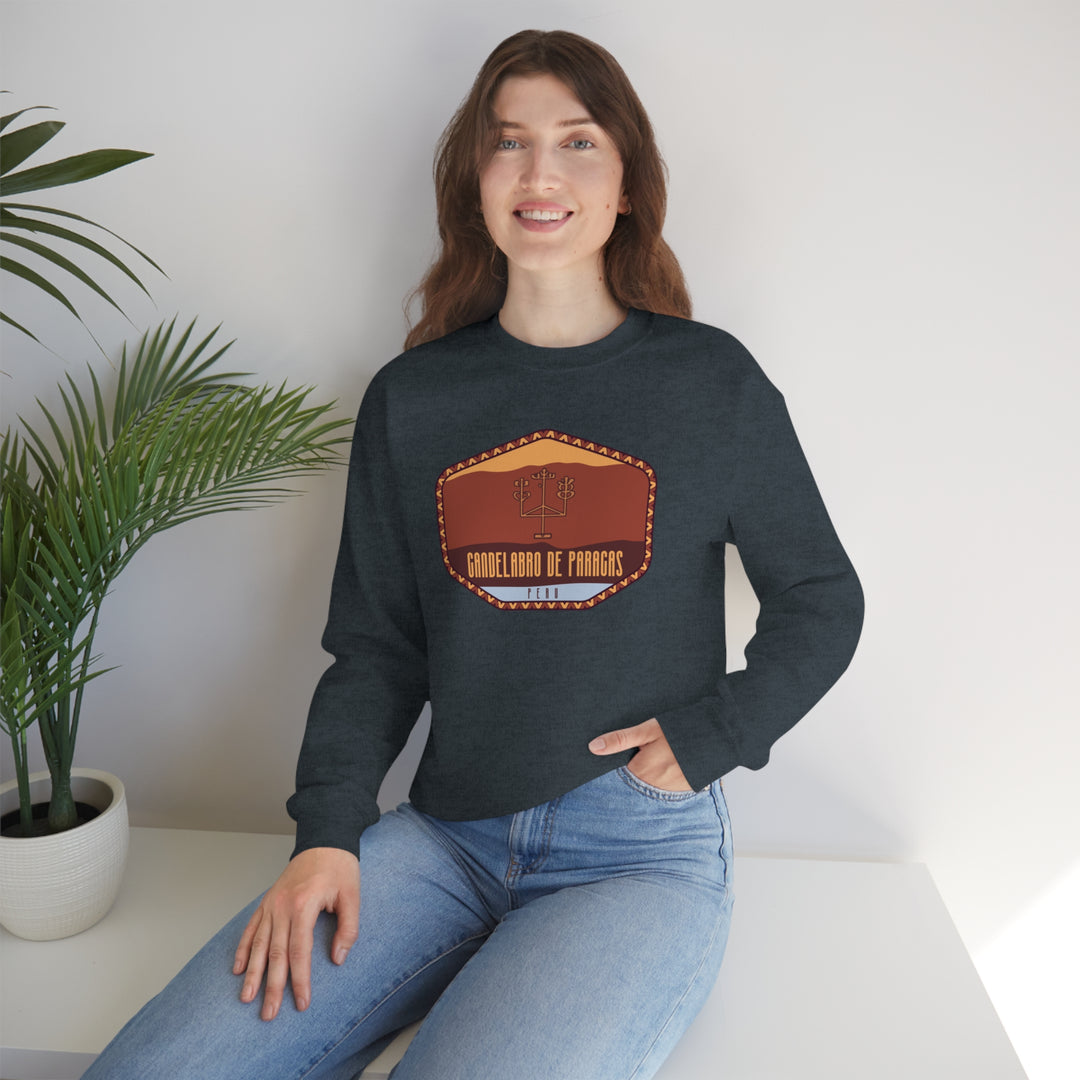 Candelabro de Paracas - Peru | Unisex Heavy Blend Crewneck Sweatshirt