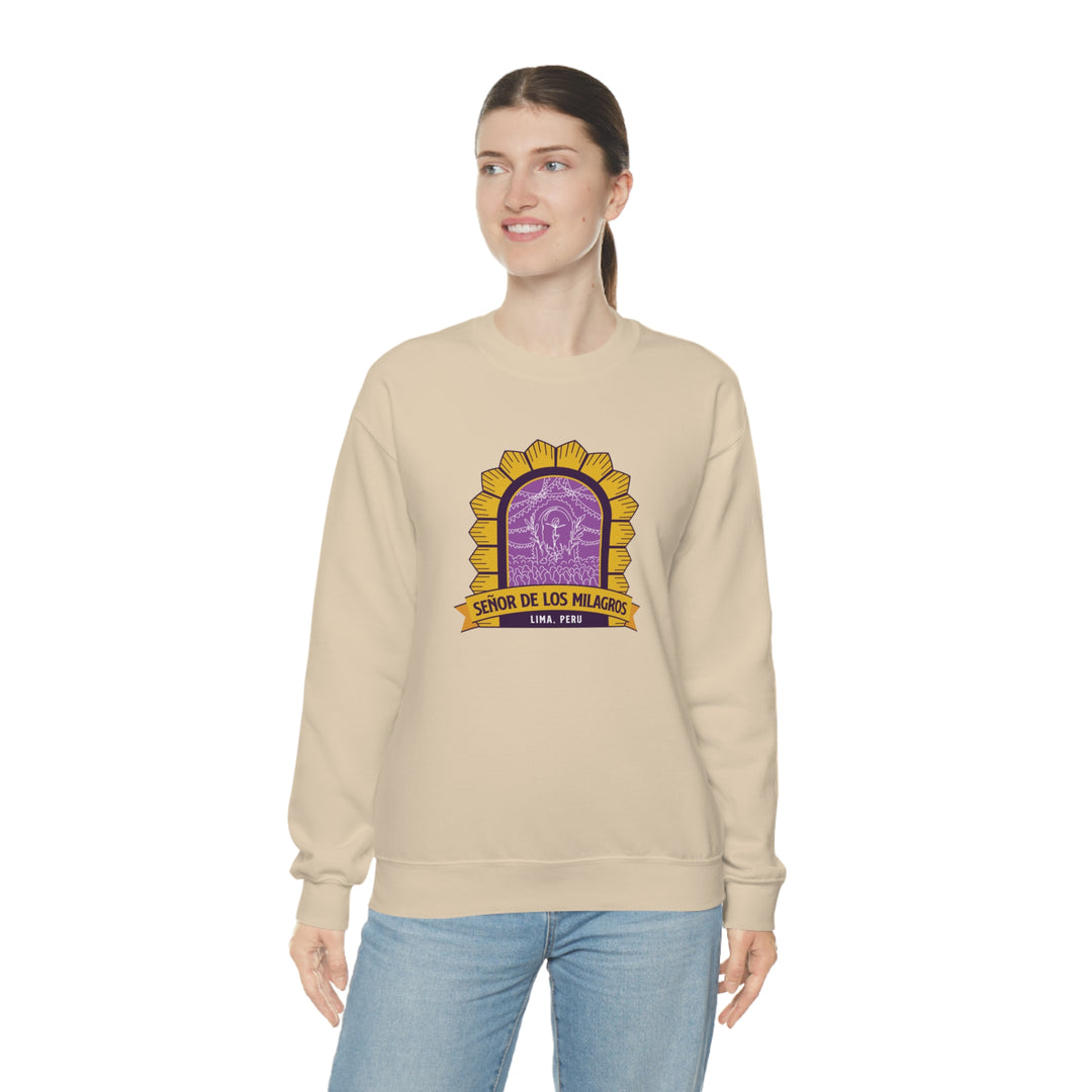 Senor de los Milagros - Lima, Peru Unisex Heavy Blend Crewneck Sweatshirt