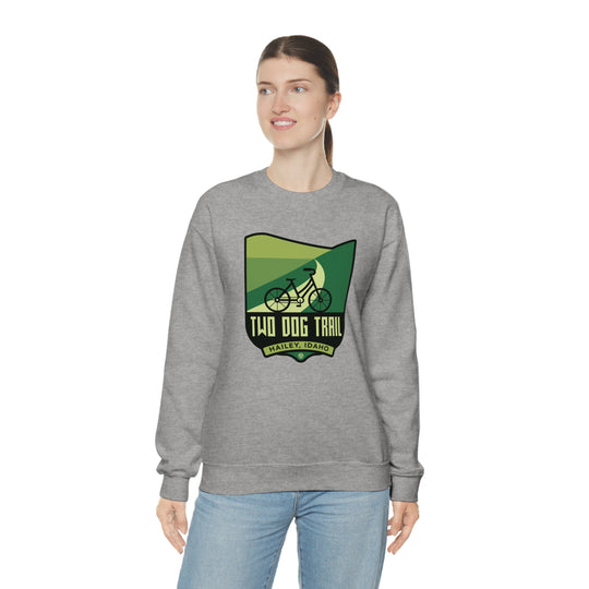 Two Dog Trail - Hailey, Idaho Unisex Heavy Blend Crewneck Sweatshirt