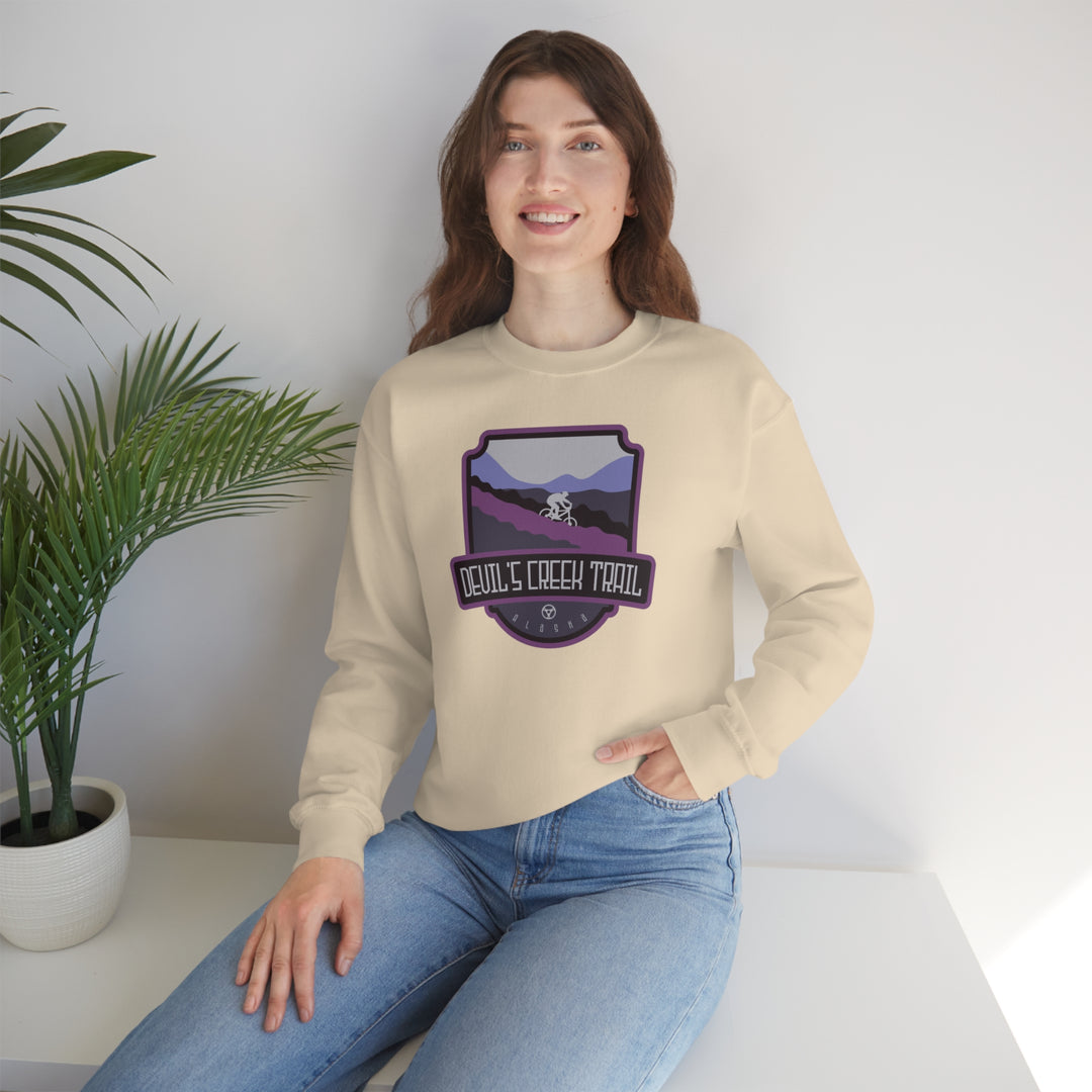 Devil's Creek Trail - Alaska Unisex Heavy Blend Crewneck Sweatshirt