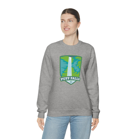 Puff Falls - Oregon Unisex Heavy Blend Crewneck Sweatshirt