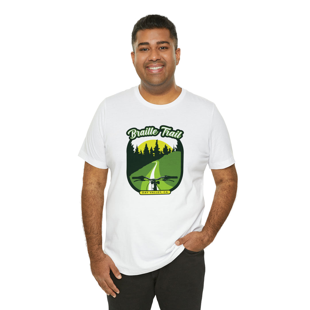 Braille Trail - Day Valley, CA Unisex Tee Shirt