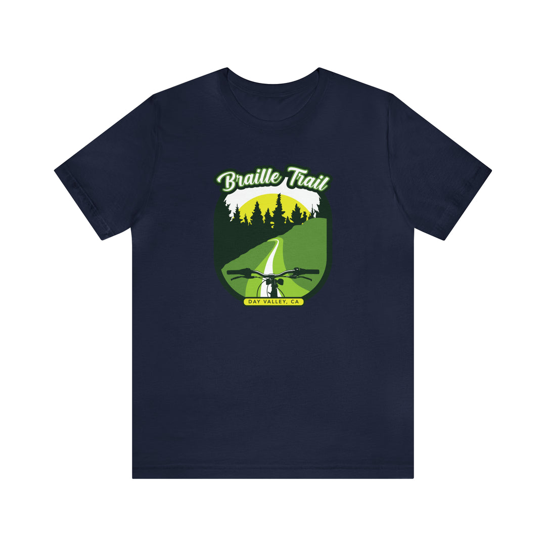 Braille Trail - Day Valley, CA Unisex Tee Shirt