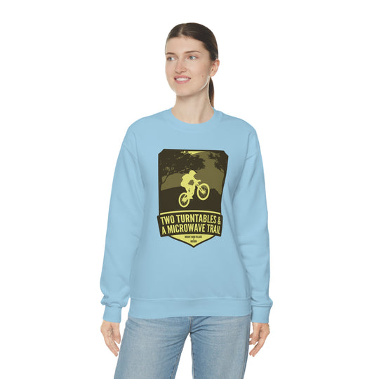 Two Turntables and a Microwave Trail - Mount Hood Village, OR Unisex Heavy Blend Crewneck Sweatshirt