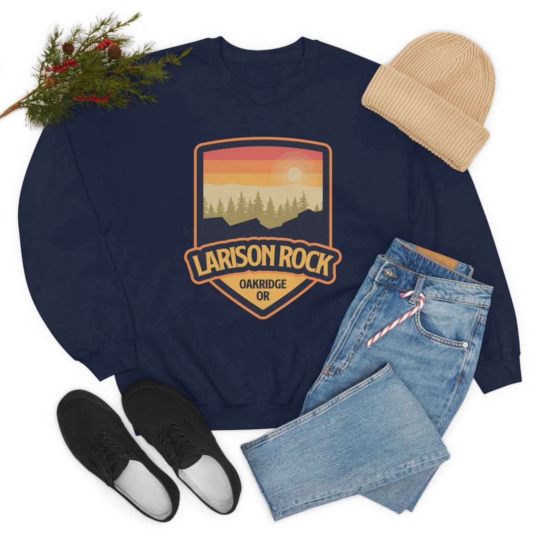 Larison Rock - Oakridge, Oregon Unisex Heavy Blend Crewneck Sweatshirt