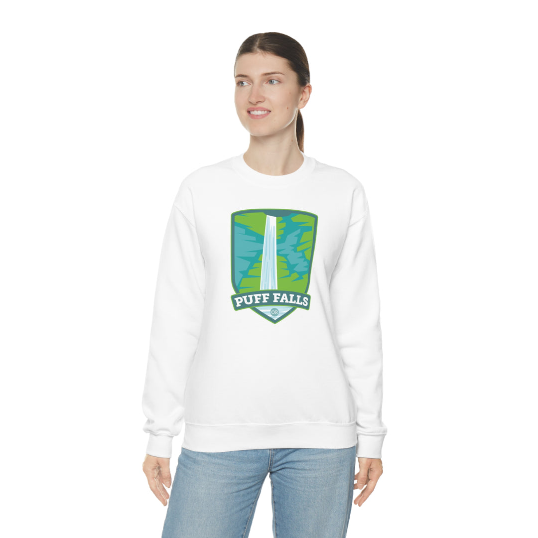 Puff Falls - Oregon Unisex Heavy Blend Crewneck Sweatshirt