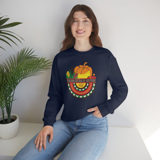 Mercado Central de San Pedro - Cusco, Peru Unisex Heavy Blend Crewneck Sweatshirt