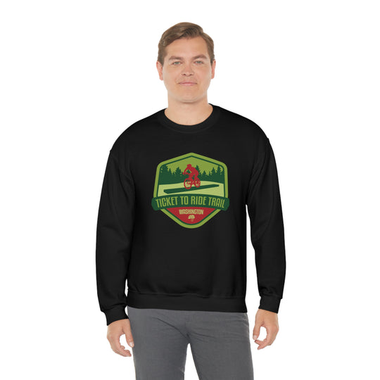 Ticket to Ride Trail - Washington State Unisex Heavy Blend Crewneck Sweatshirt