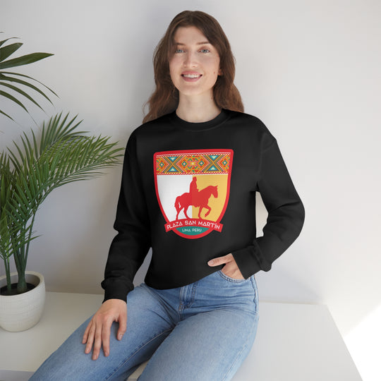 Plaza San Martín - Lima, Peru Unisex Heavy Blend Crewneck Sweatshirt