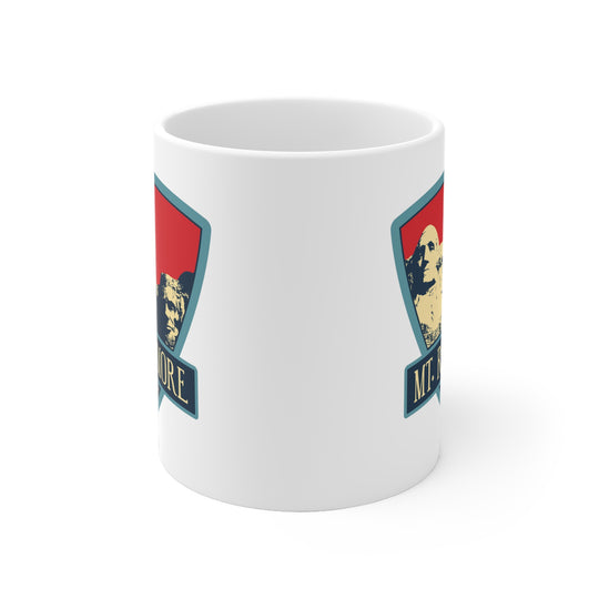 Mt. Rushmore White Ceramic Mug