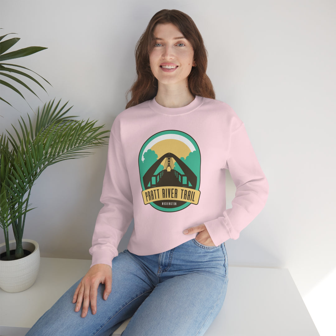 Pratt River Trail - Washington Unisex Heavy Blend Crewneck Sweatshirt