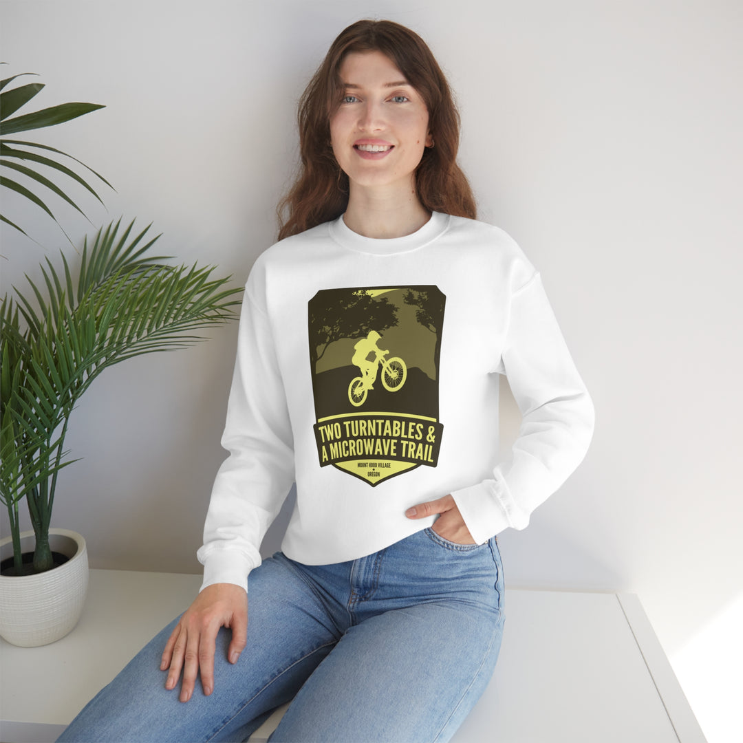 Two Turntables and a Microwave Trail - Mount Hood Village, OR Unisex Heavy Blend Crewneck Sweatshirt