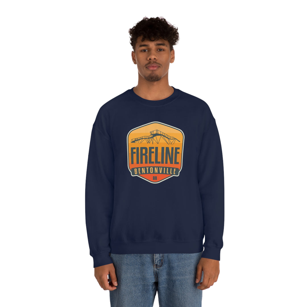 Fireline - Bentonville, Arkansas Unisex Heavy Blend Crewneck Sweatshirt