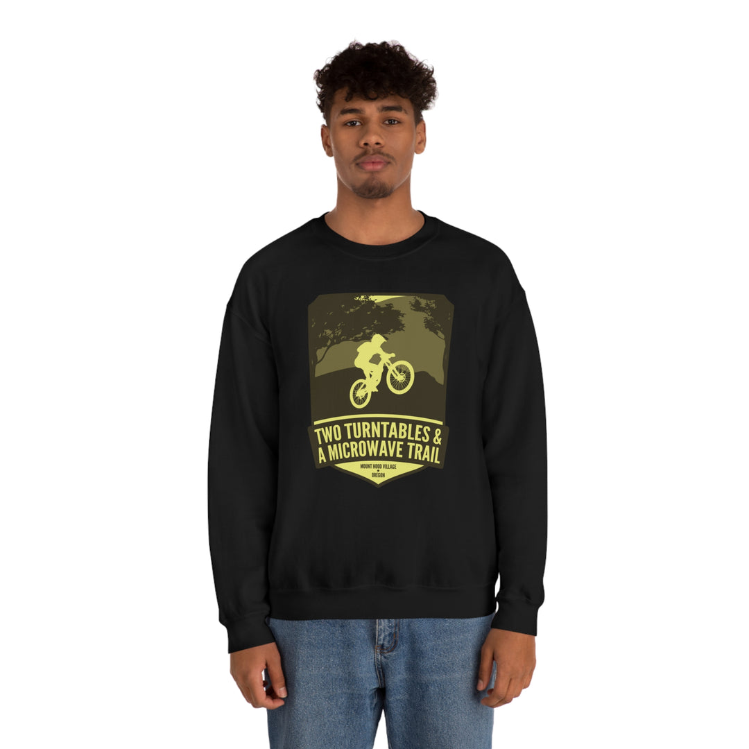 Two Turntables and a Microwave Trail - Mount Hood Village, OR Unisex Heavy Blend Crewneck Sweatshirt