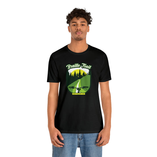 Braille Trail - Day Valley, CA Unisex Tee Shirt