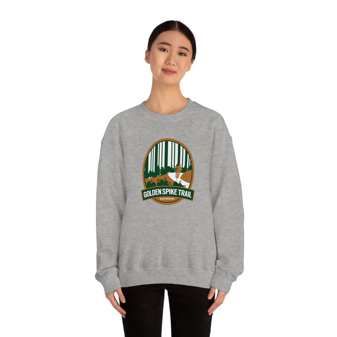 Golden Spike Trail - Washington State Unisex Heavy Blend Crewneck Sweatshirt