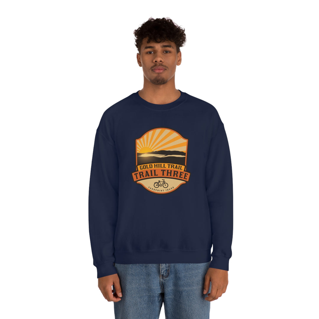 Gold Hill Trail (Trail 3) - Sandpoint, Idaho Unisex Heavy Blend Crewneck Sweatshirt