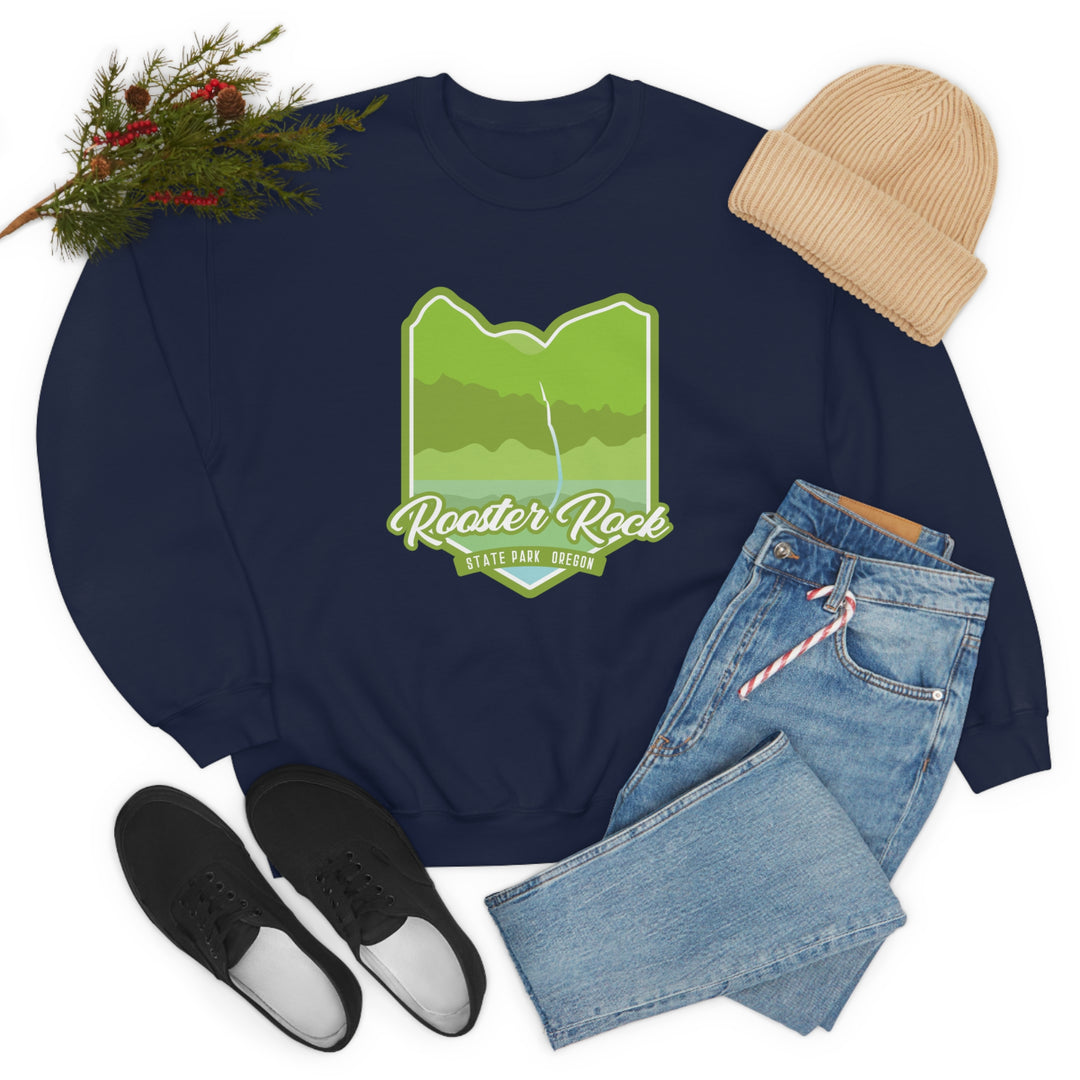 Rooster Rock State Park - Oregon Unisex Heavy Blend Crewneck Sweatshirt