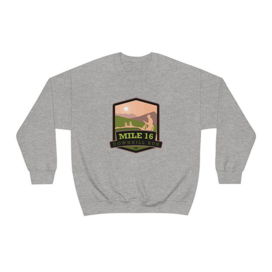 Mile 16 Downhill Run - Alaska Unisex Heavy Blend Crewneck Sweatshirt