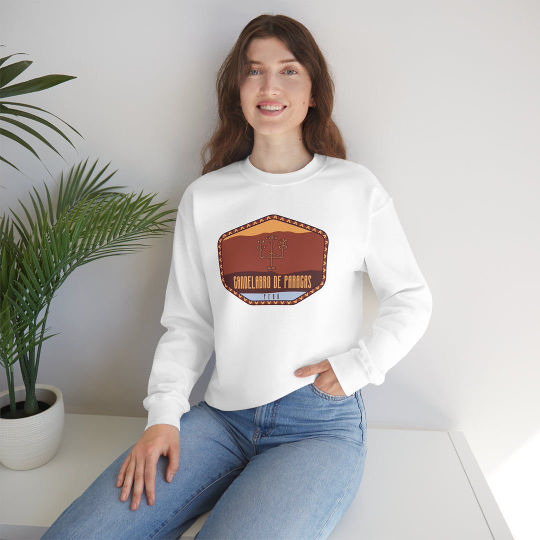 Candelabro de Paracas - Peru | Unisex Heavy Blend Crewneck Sweatshirt