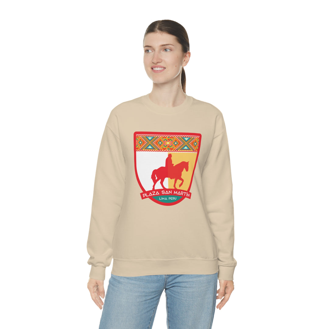 Plaza San Martín - Lima, Peru Unisex Heavy Blend Crewneck Sweatshirt