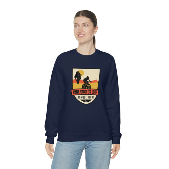 Lone Cactus Loop - Tanque Verde, Arizona Unisex Heavy Blend Crewneck Sweatshirt