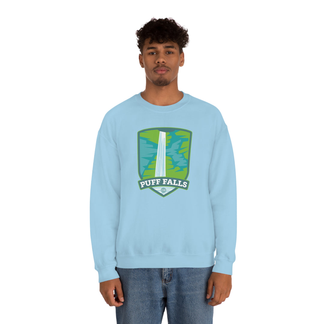 Puff Falls - Oregon Unisex Heavy Blend Crewneck Sweatshirt