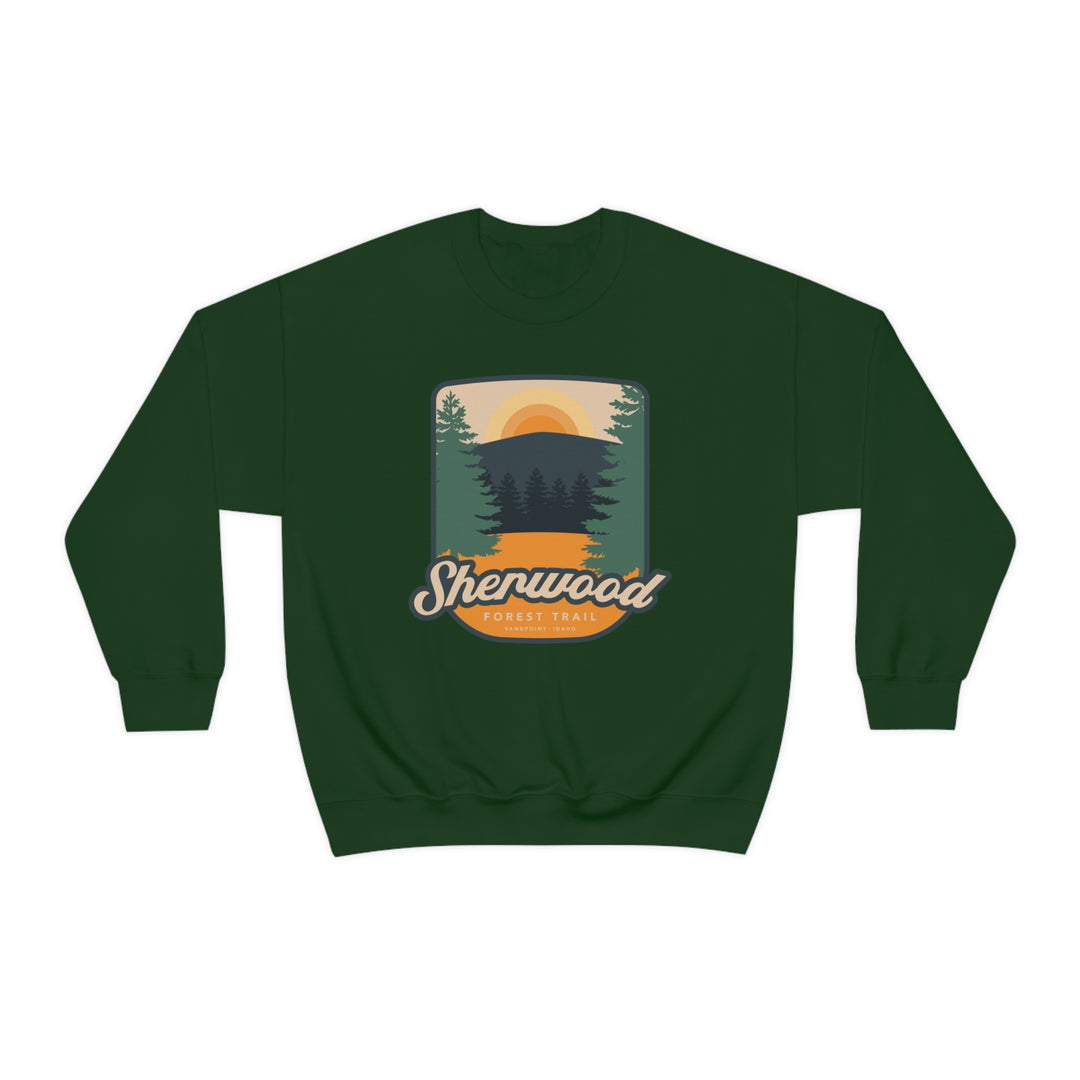 Sherwood Forest Trail - Sandpoint, Idaho Unisex Heavy Blend Crewneck Sweatshirt