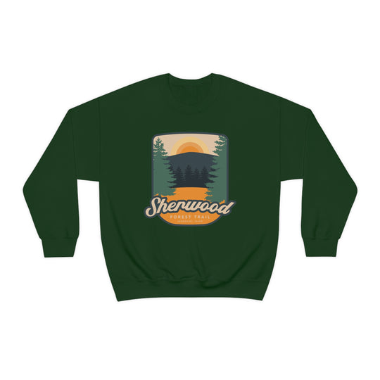 Sherwood Forest Trail - Sandpoint, Idaho Unisex Heavy Blend Crewneck Sweatshirt